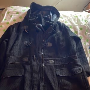 XL YOKI New York outerwear collection Used collar & hood and hooded wool mix